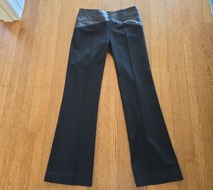 💙BCBGMaxAzria BlackTrousers with Leather Waistband